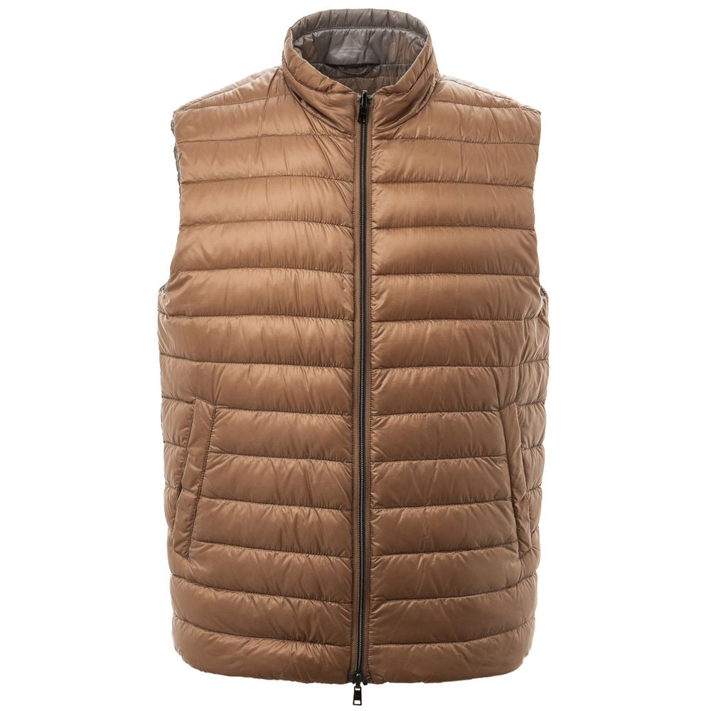 Herno Brown Polyamide Vest - IT50 | L