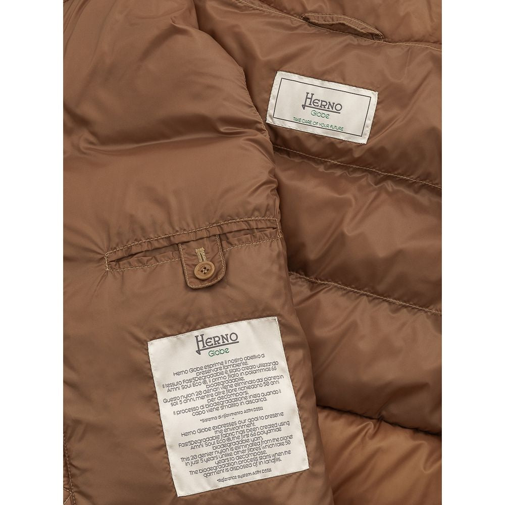 Herno Brown Polyamide Vest - IT50 | L