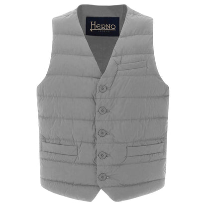 Herno Gray Nylon Vest - IT44 | XS