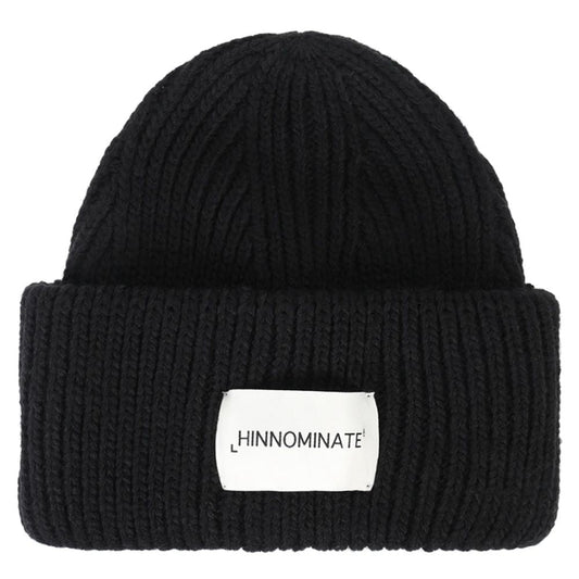 Hinnominate Black Acrylic Hats & Cap - One Size