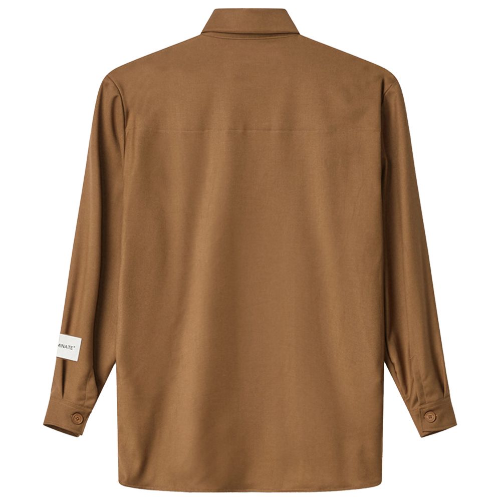 Hinnominate Brown Polyester Shirt - M