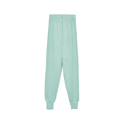 Hinnominate Mint Green Wool Blend Tracksuit Trousers - M