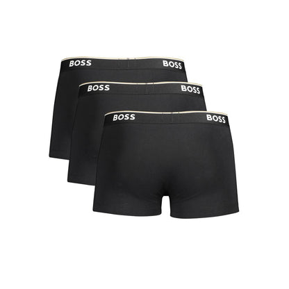 Hugo Boss Black Cotton Men Boxer Underwear Pack - S