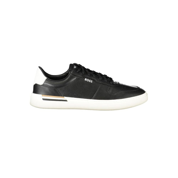 Hugo Boss Black Leather Men Sneaker - EU39/US6