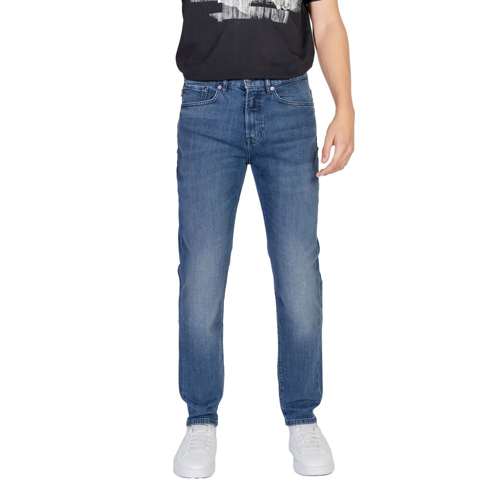 Hugo Boss Blue Cotton Jeans & Pant