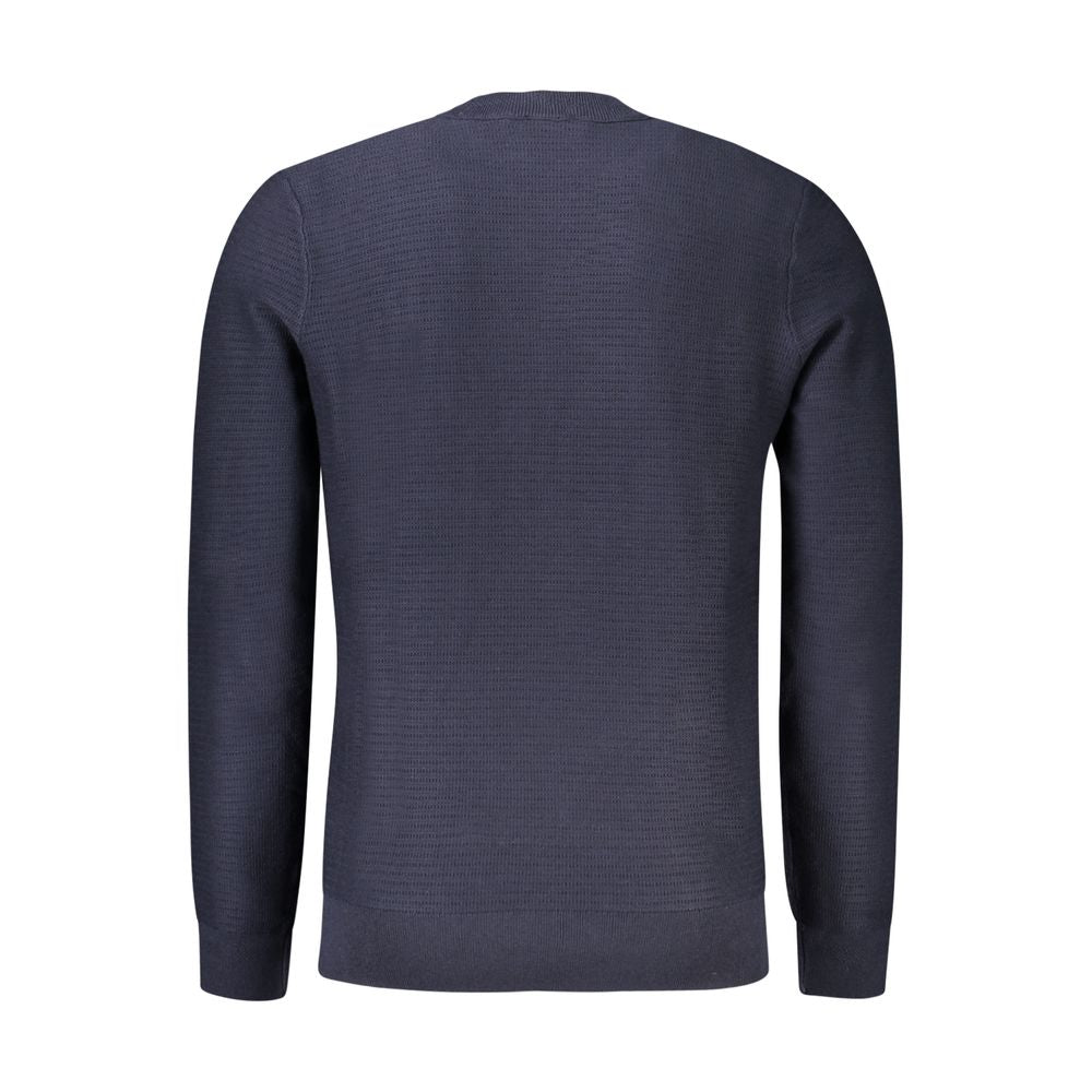 Hugo Boss Blue Cotton Men Sweater