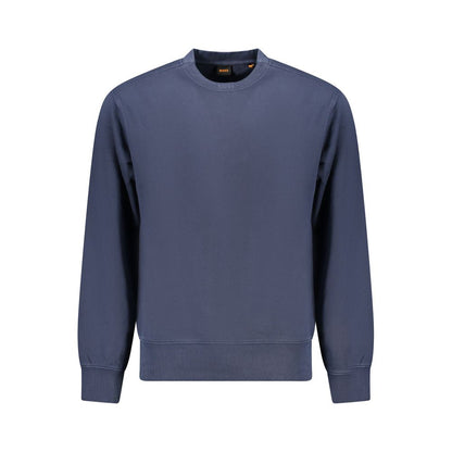 Hugo Boss Blue Cotton Men Sweater - S