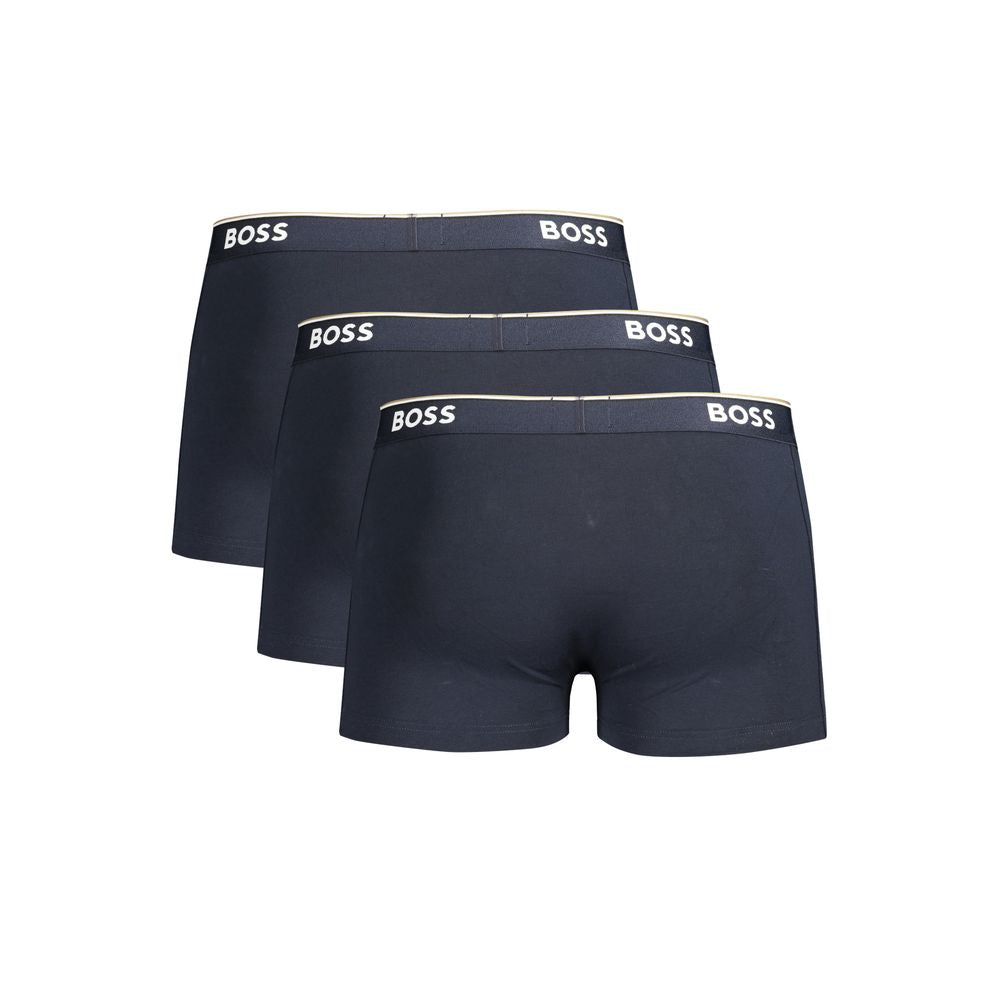 Hugo Boss Blue Cotton Underwear