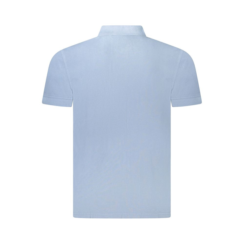 Hugo Boss Light Blue Cotton Men Polo Shirt