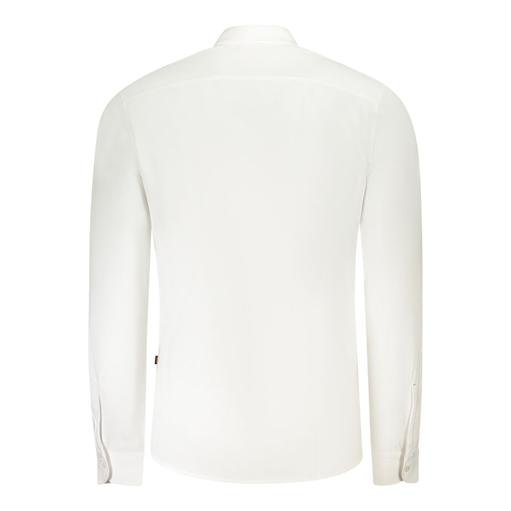 Hugo Boss White Cotton Men Shirt