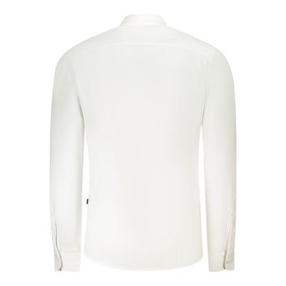 Hugo Boss White Cotton Men Shirt