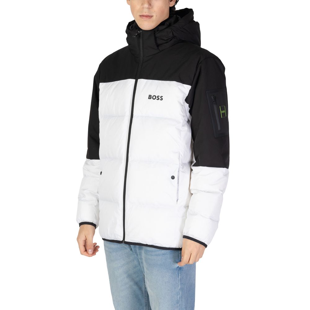 Hugo Boss White Polyester Polyester Jacket