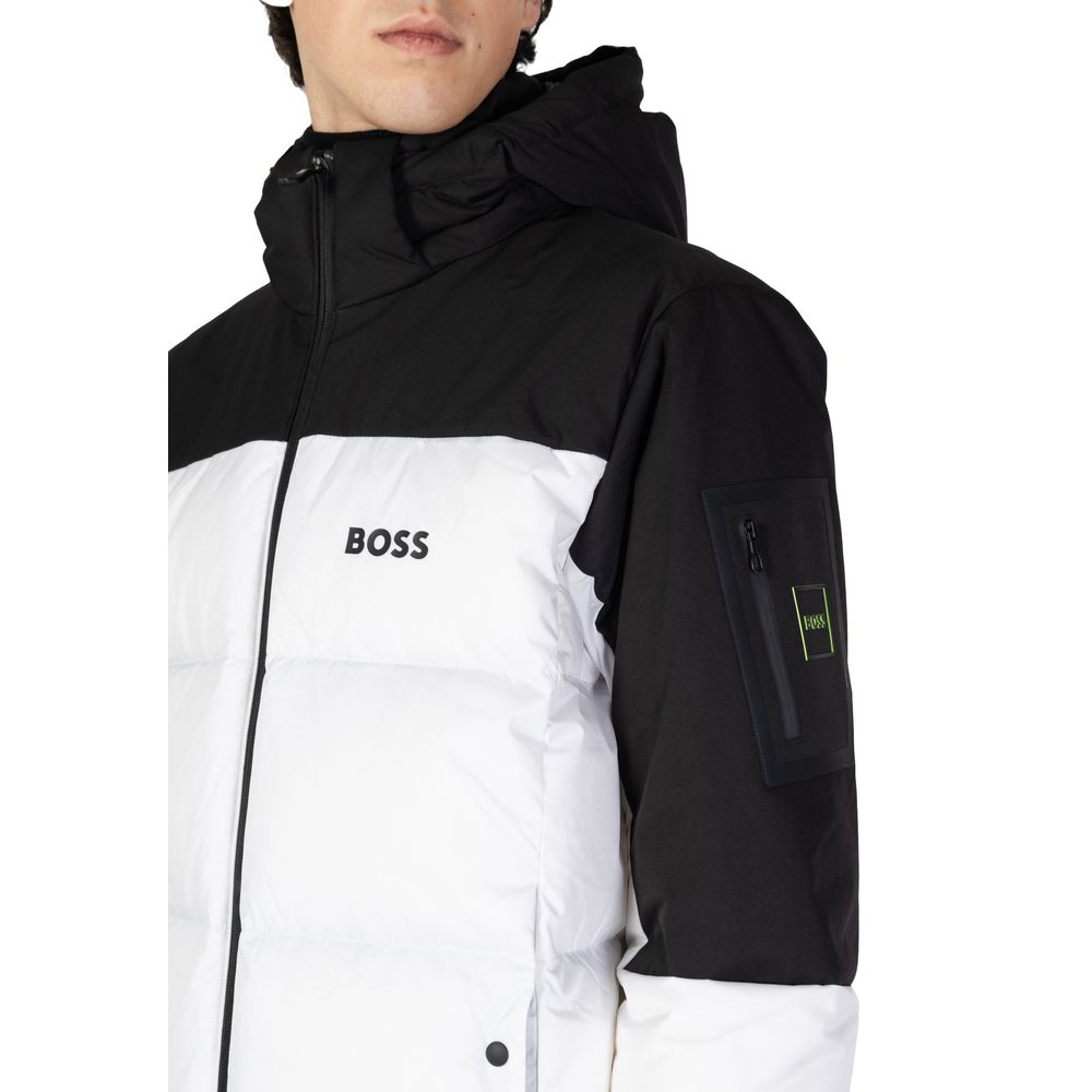 Hugo Boss White Polyester Polyester Jacket