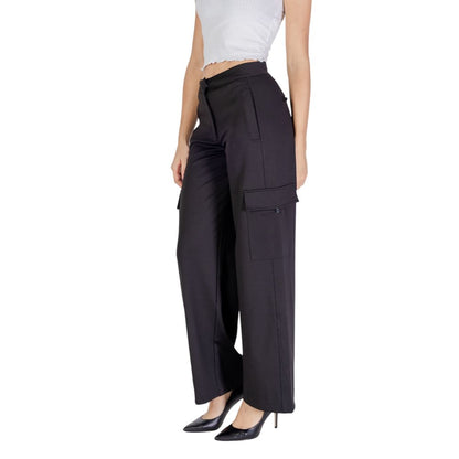 ICHI Black Polyester Jeans & Pant - IT38|XS