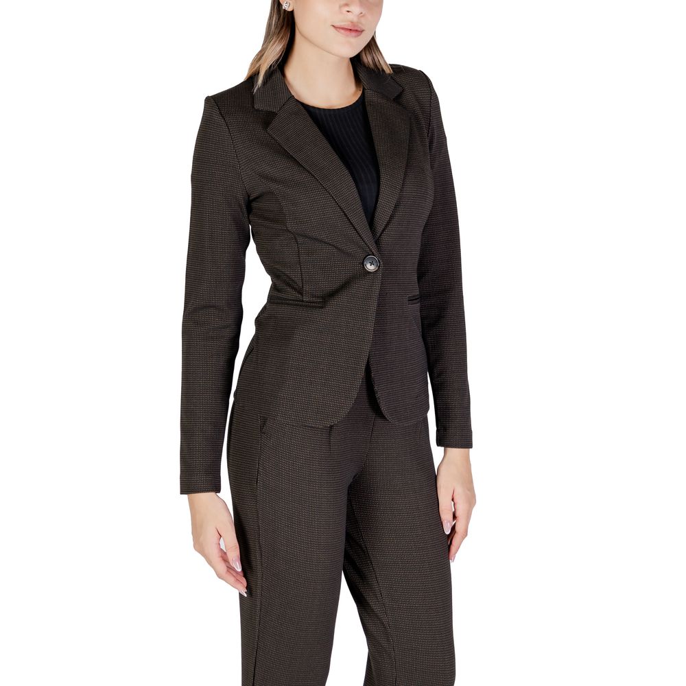 ICHI Brown Polyester Suits & Blazer - IT40|S