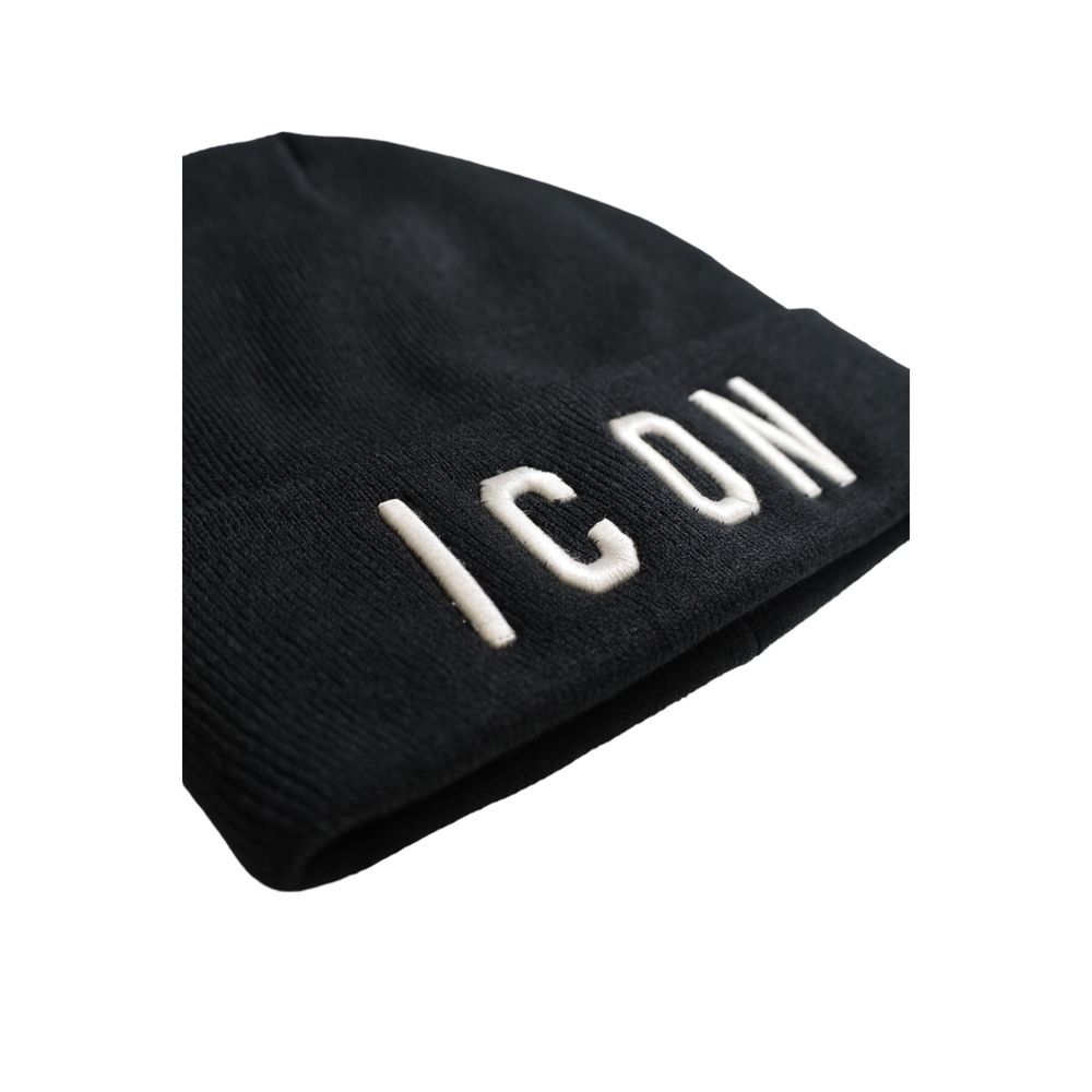 Icon Black Acrylic Hats & Cap - UNI