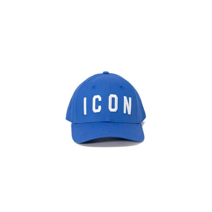 Icon Blue Cotton Hats & Cap - UNI