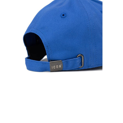 Icon Blue Cotton Hats & Cap - UNI