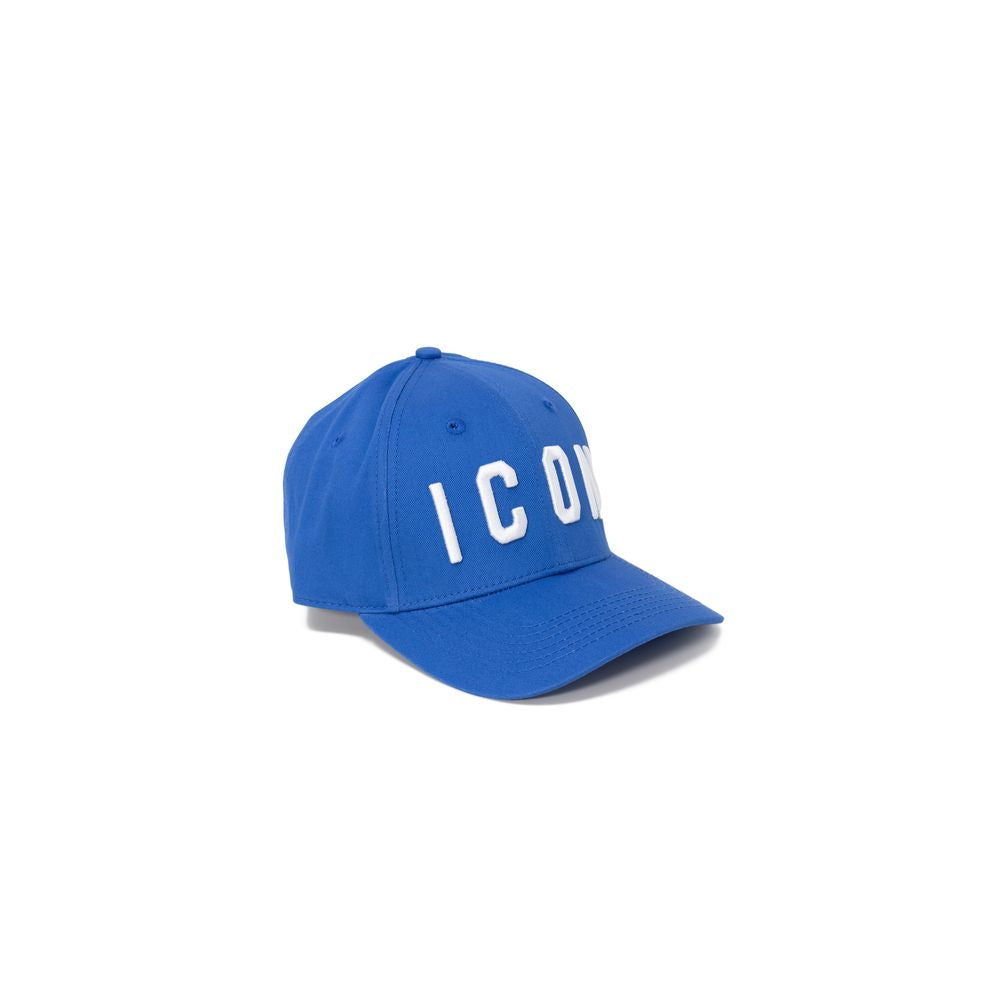 Icon Blue Cotton Hats & Cap - UNI