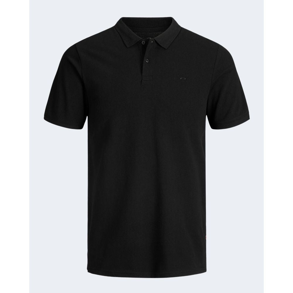 Jack Jones Black Cotton Polo Shirt - IT42 | XS