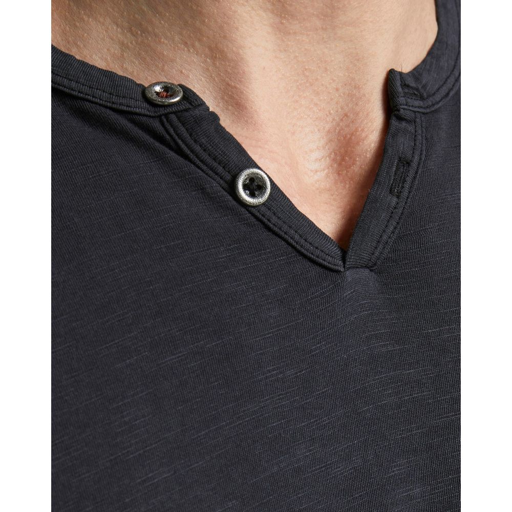 Jack Jones Black Cotton Cotton T-Shirt