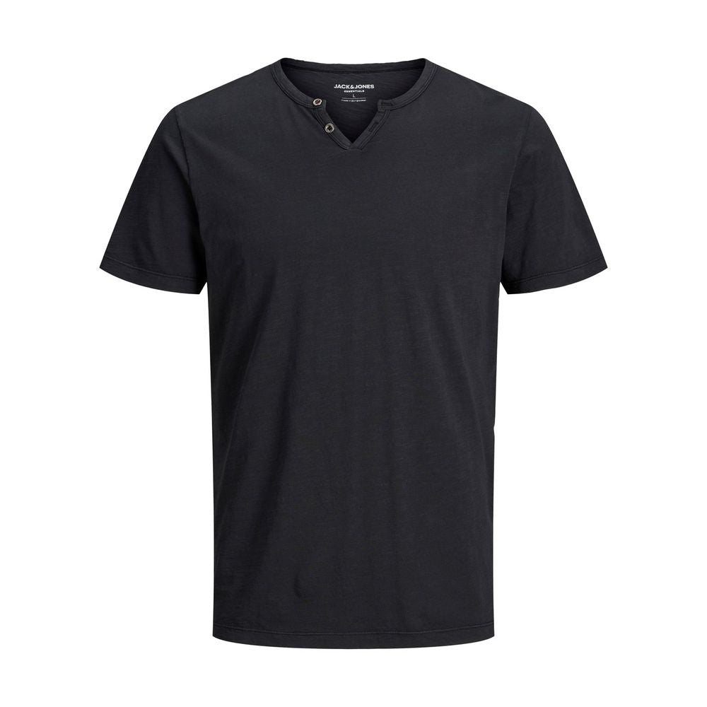 Jack Jones Black Cotton Cotton T-Shirt