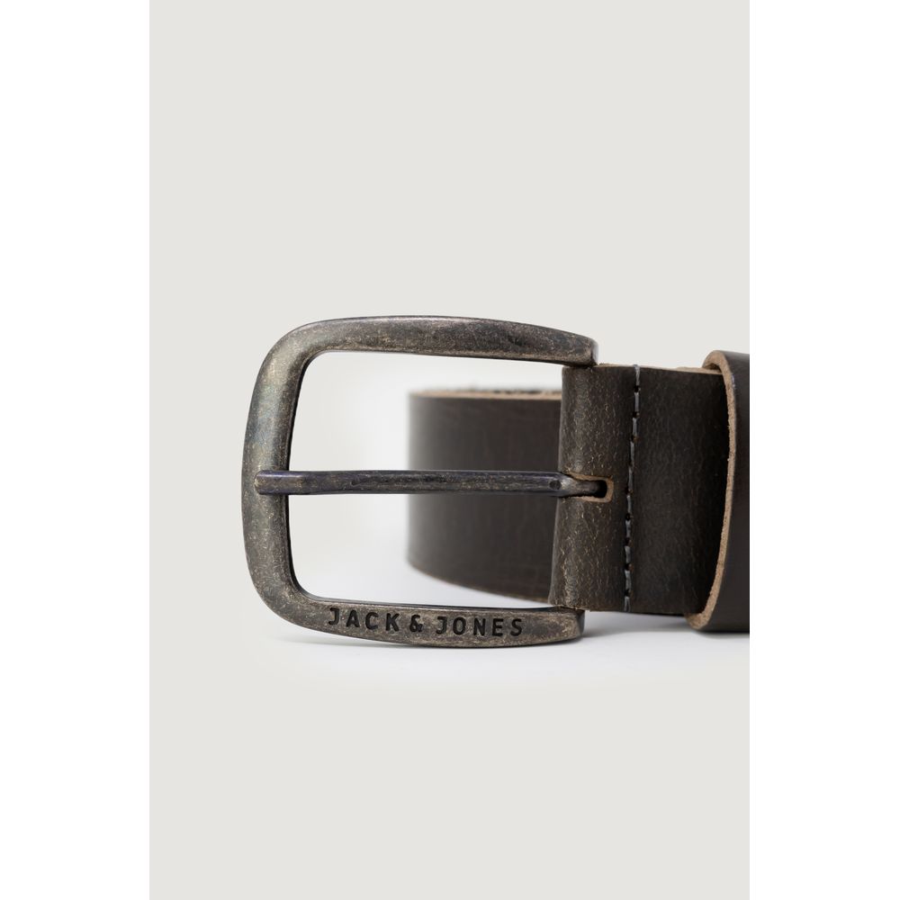 Jack Jones Brown Leather Belt - 85 cm / 34 Inches