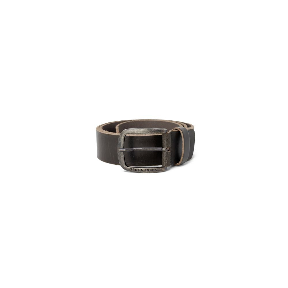 Jack Jones Brown Leather Belt - 85 cm / 34 Inches