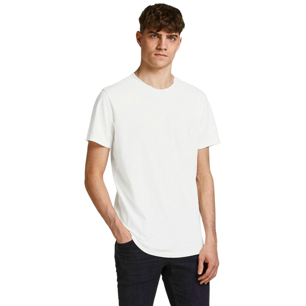 Jack Jones Cream Cotton Cotton T-Shirt