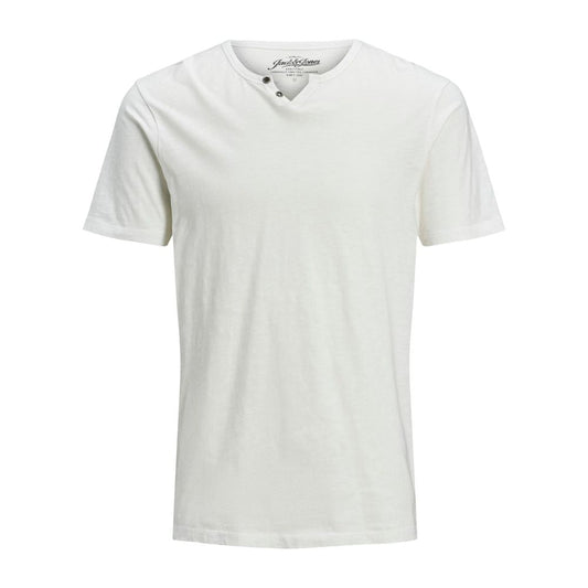 Jack Jones Cream Cotton Cotton T-Shirt - IT44 | S