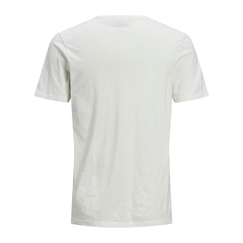 Jack Jones Cream Cotton Cotton T-Shirt - IT44 | S