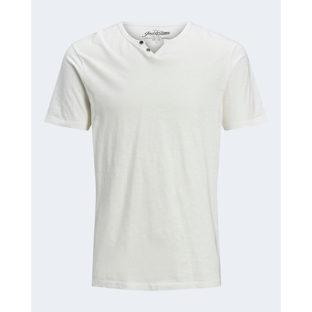 Jack Jones Cream Cotton Cotton T-Shirt - IT44 | S