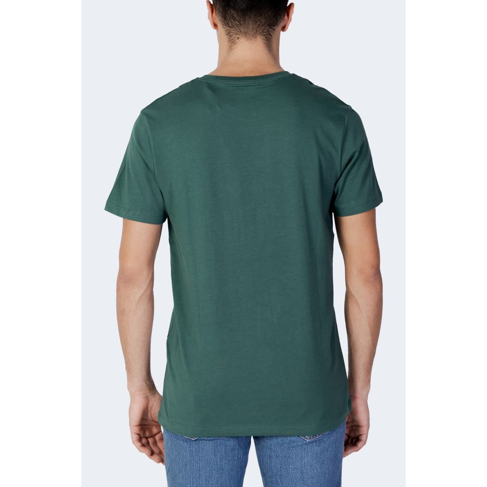 Jack Jones Green Cotton T-Shirt