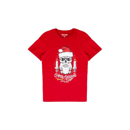 Jack Jones Red Cotton T-Shirt - IT48 | L