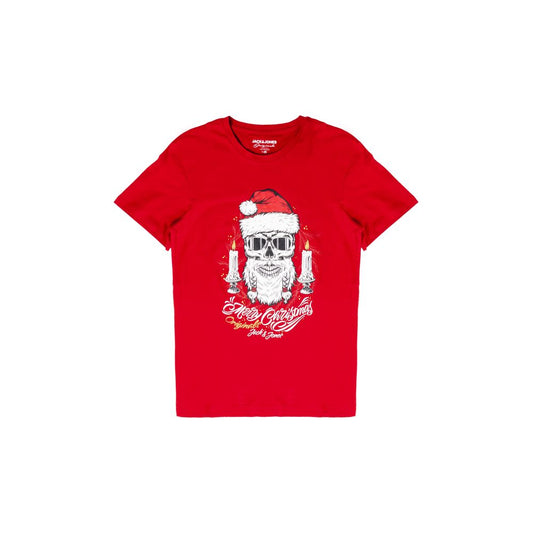 Jack Jones Red Cotton T-Shirt - IT48 | L