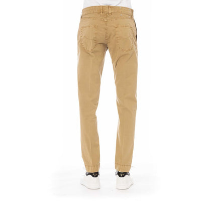 Jacob Cohen Beige Cotton Men Pant - IT44 | XS