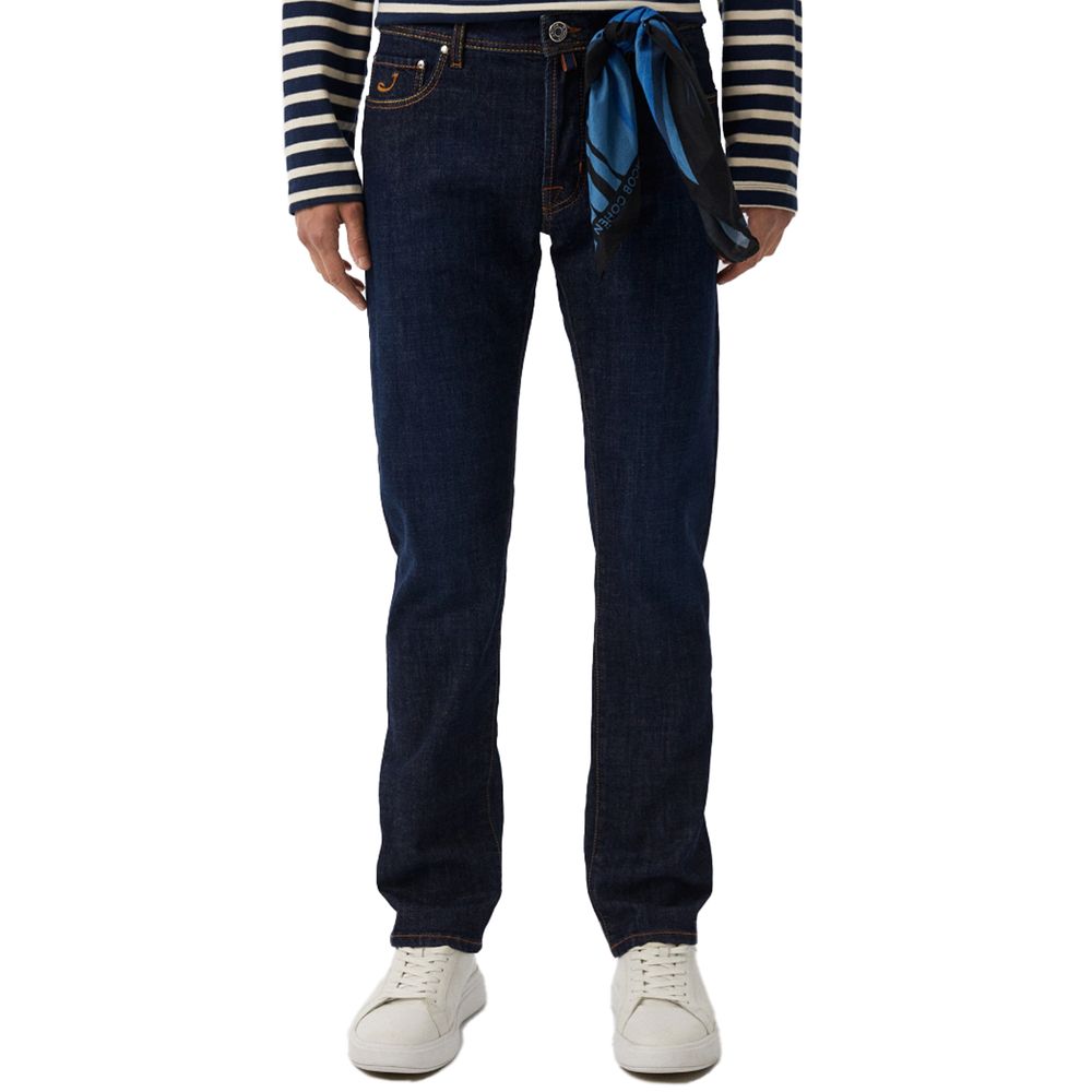 Jacob Cohen Blue Cotton Jeans & Pant