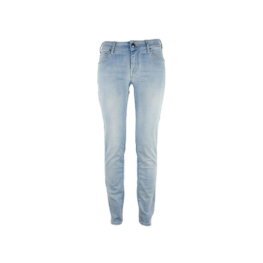 Jacob Cohen Blue Cotton Jeans & Pant - IT46