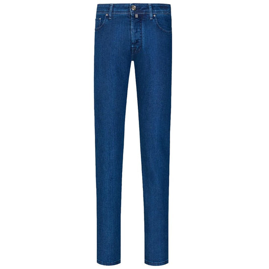 Jacob Cohen Blue Cotton Men’s Slim Jeans