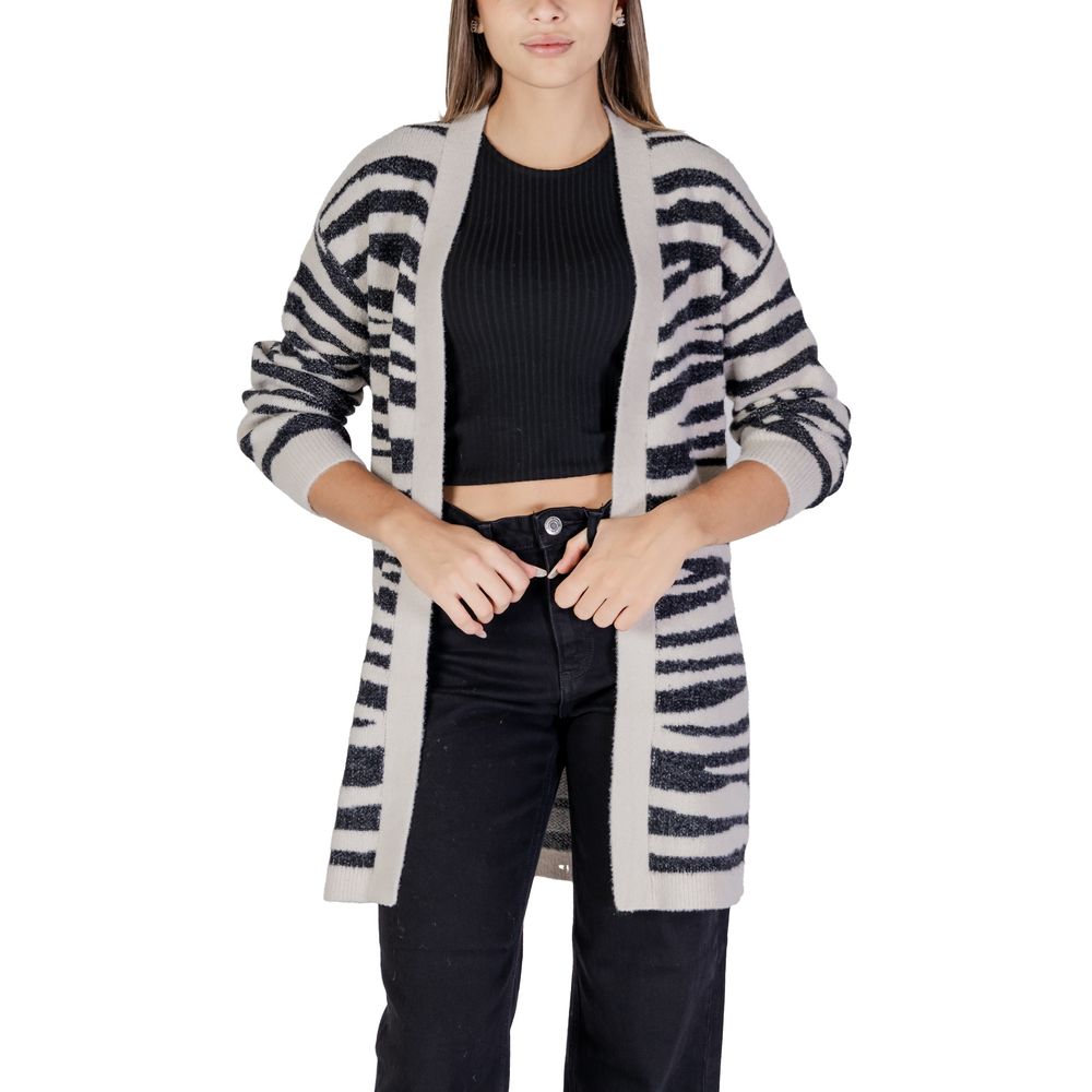 Jacqueline De Yong Gray Nylon Cardigan - IT40|S