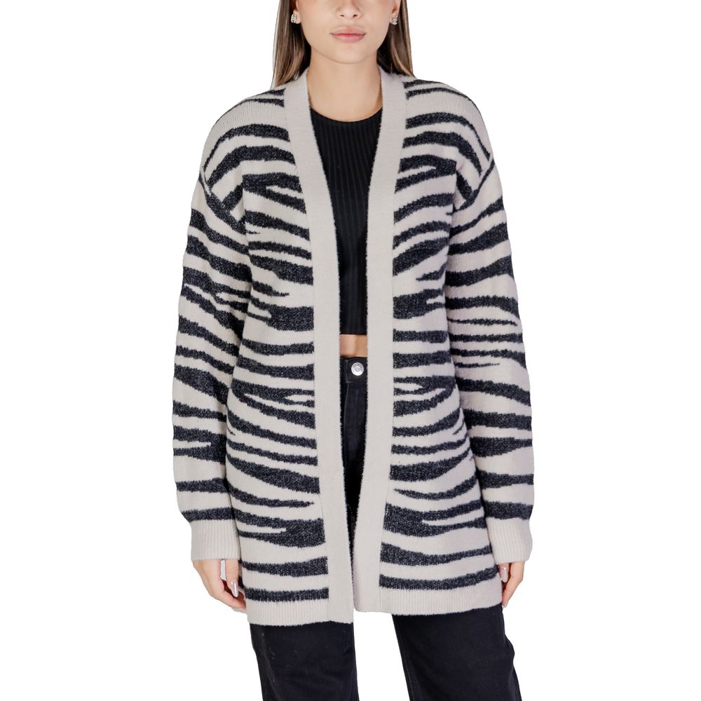 Jacqueline De Yong Gray Nylon Cardigan - IT40|S