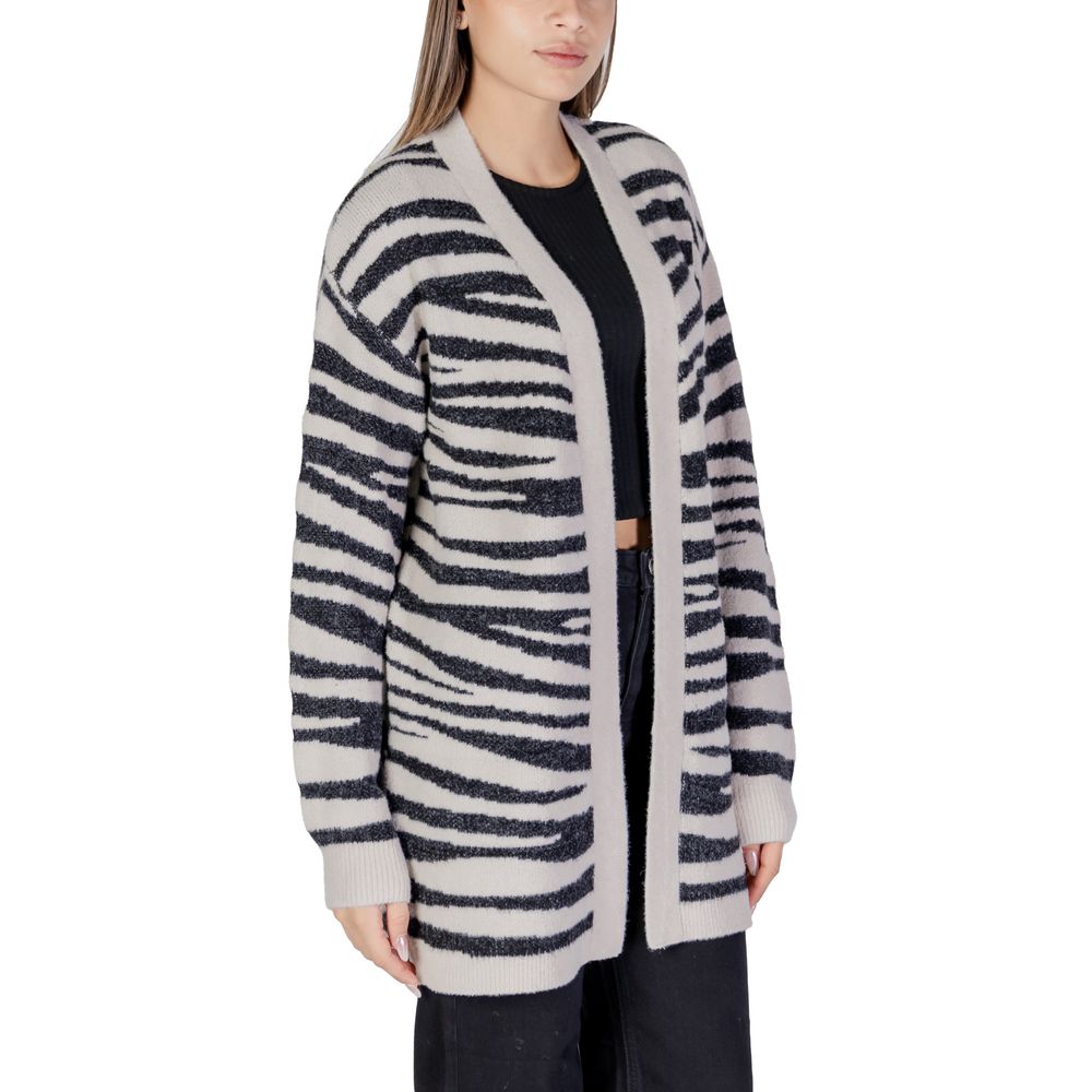 Jacqueline De Yong Gray Nylon Cardigan - IT40|S