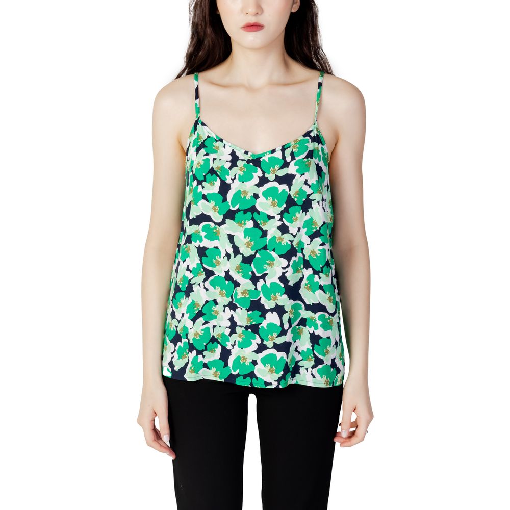 Jacqueline De Yong Green Cotton Tops & T-Shirt - IT38|XS