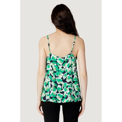 Jacqueline De Yong Green Cotton Tops & T-Shirt - IT38|XS