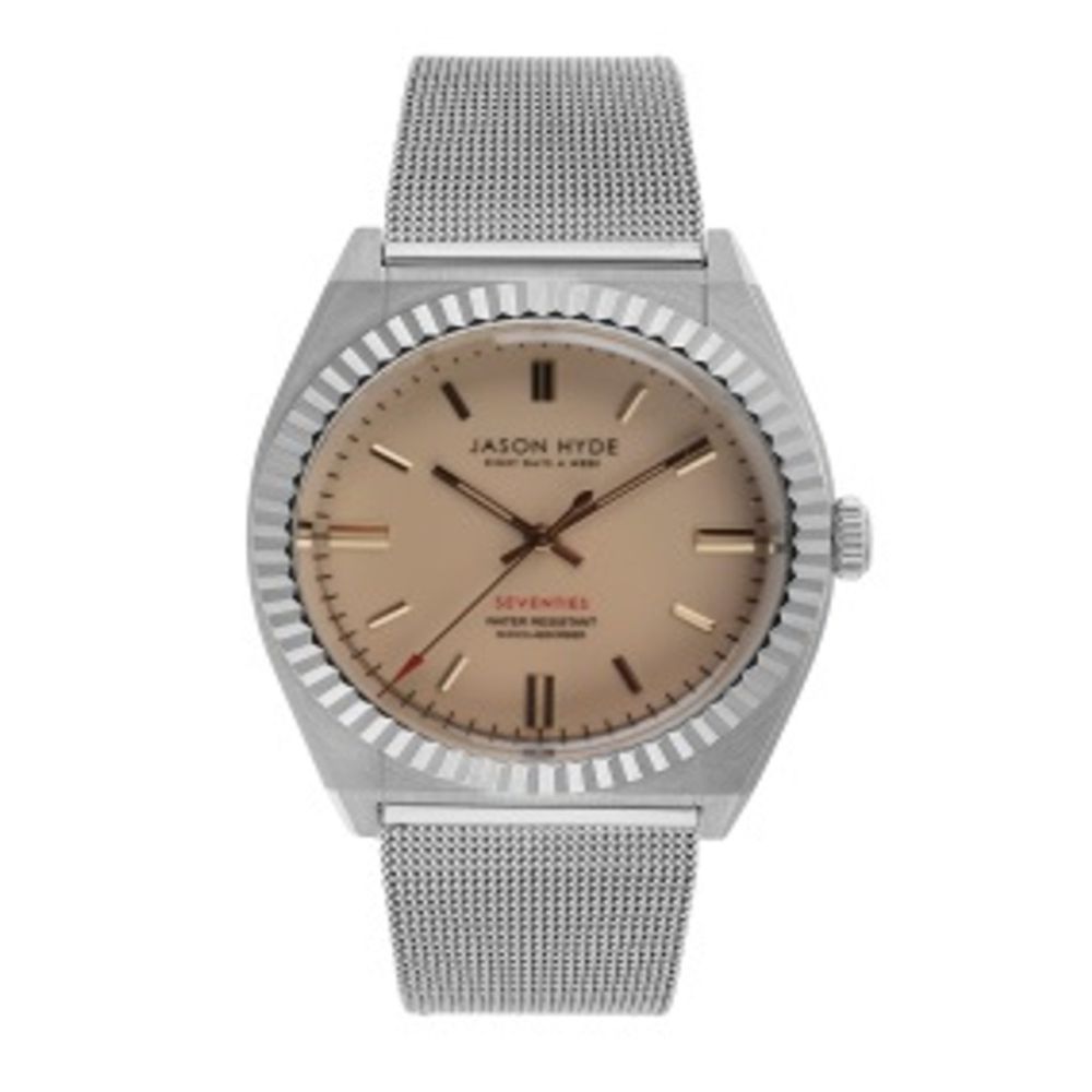 Jason Hyde Gray Steel Watch