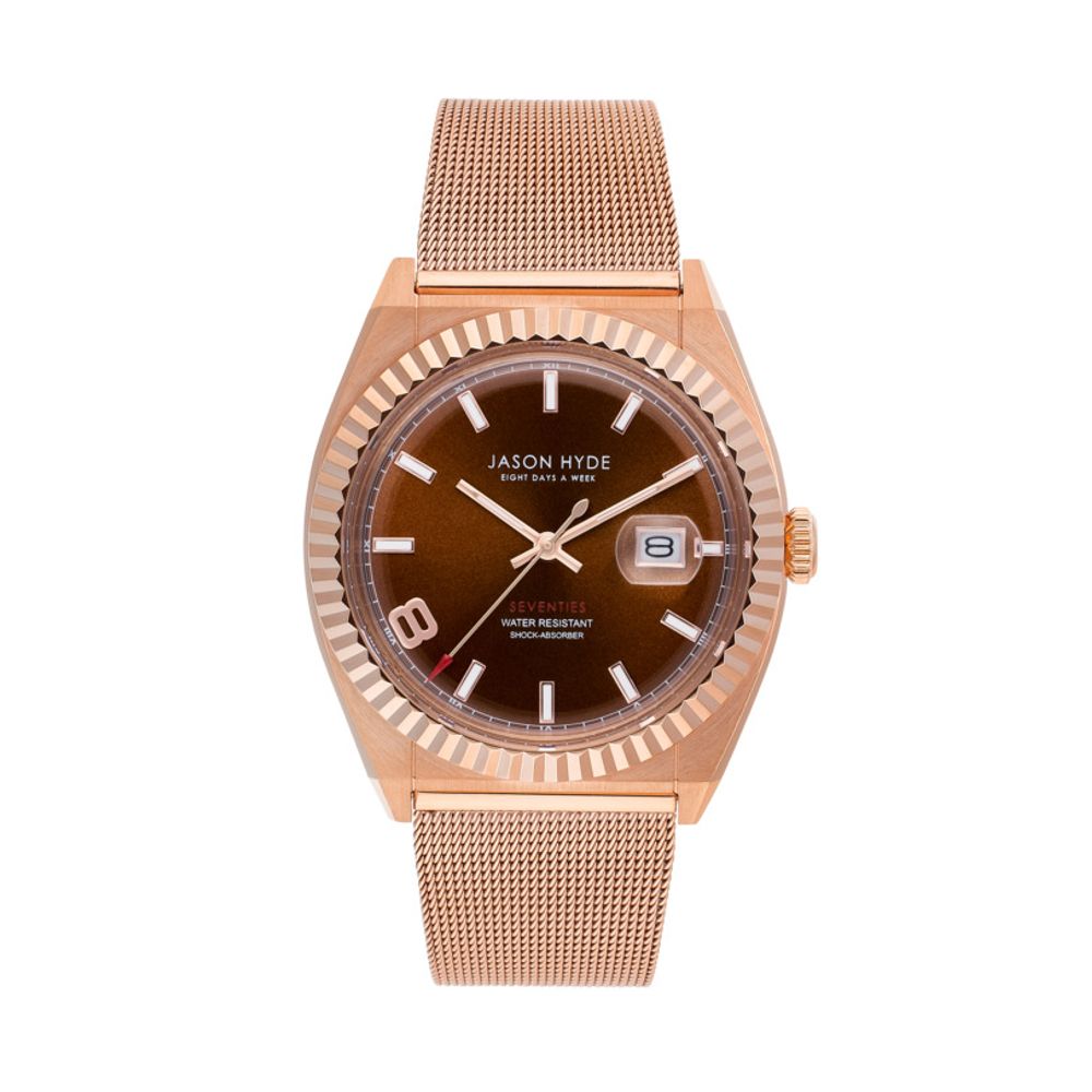 Jason Hyde Rose Gold Textile Watch