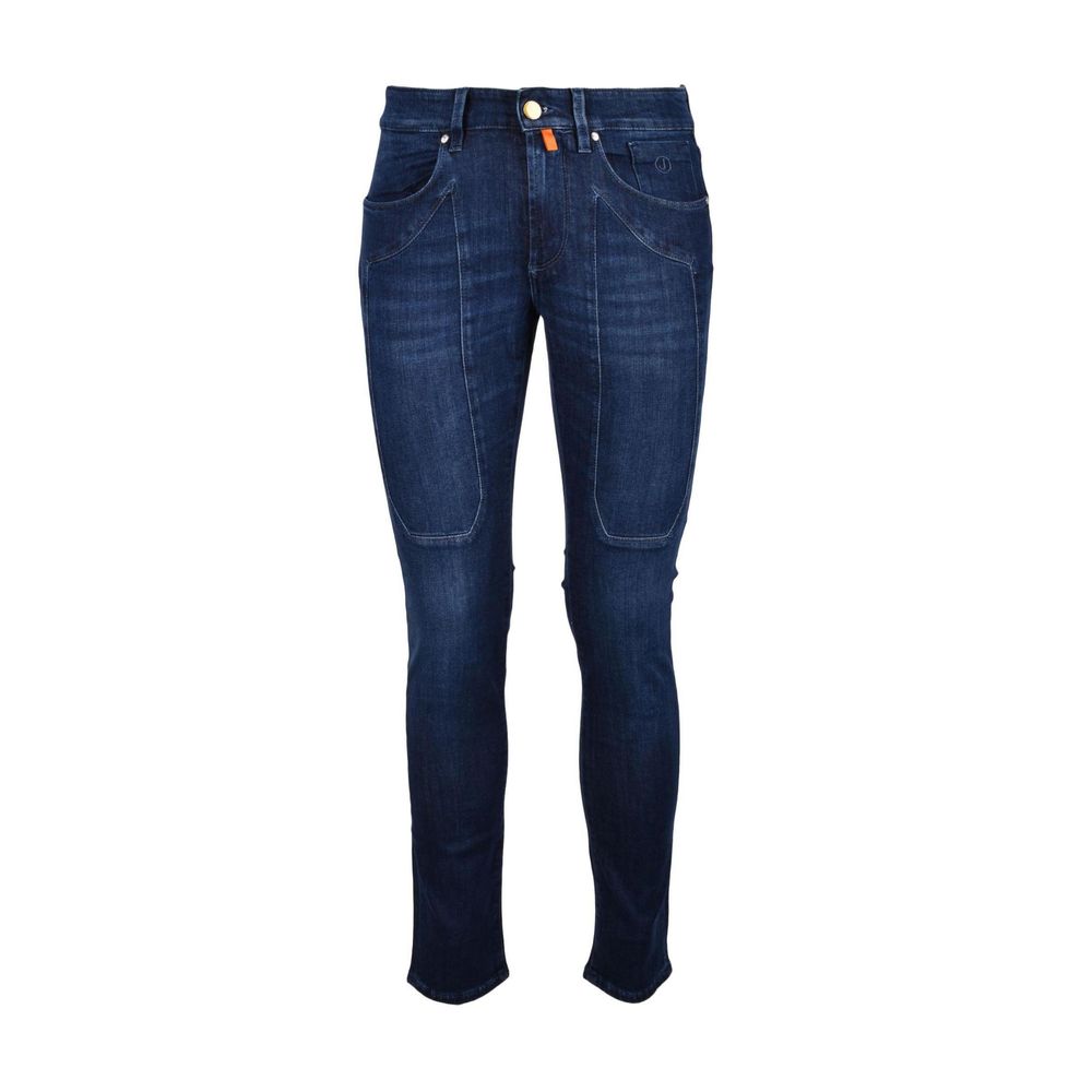 Jeckerson Blue Cotton Jeans & Pant - W29