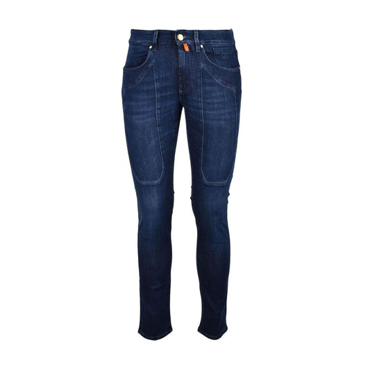 Jeckerson Blue Cotton Jeans & Pant - W29