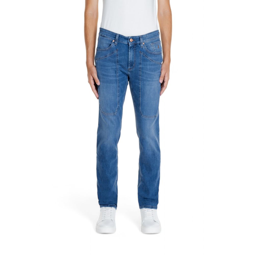 Jeckerson Blue Cotton Jeans & Pant - W40