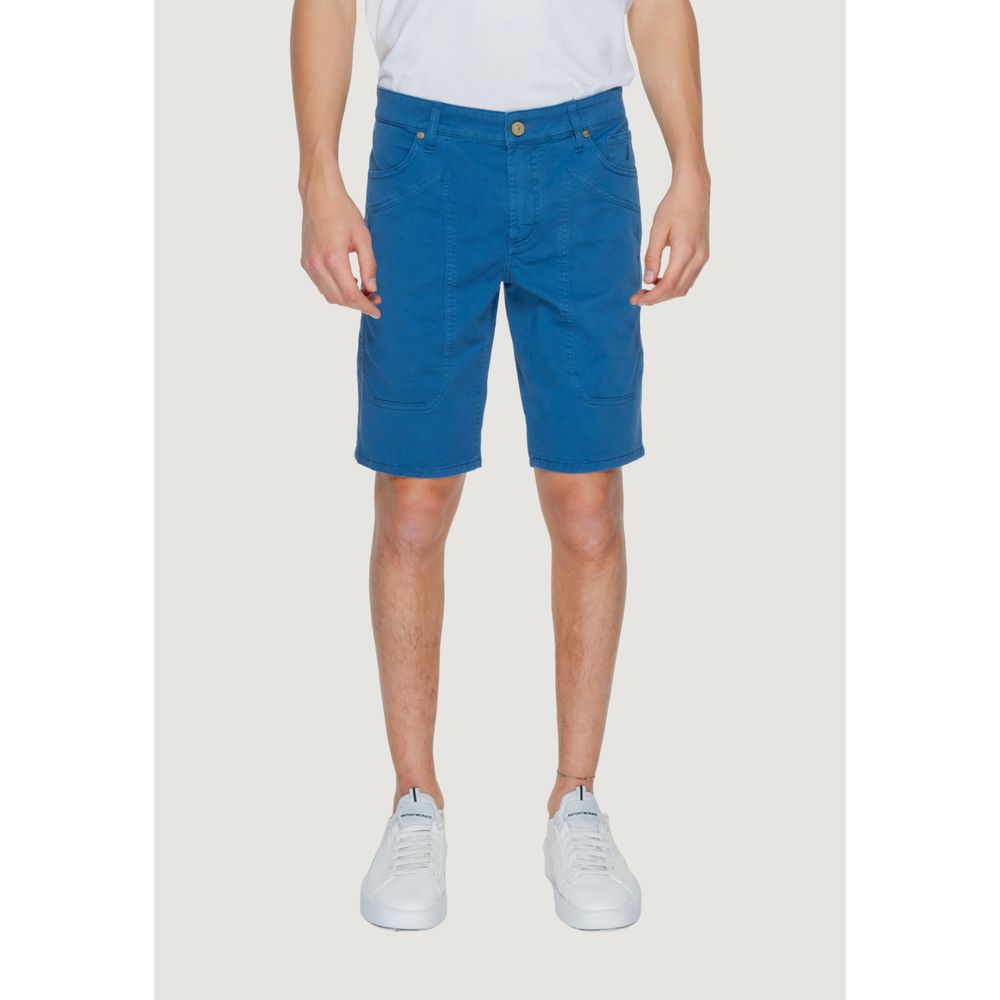 Jeckerson Blue Cotton Short - W36